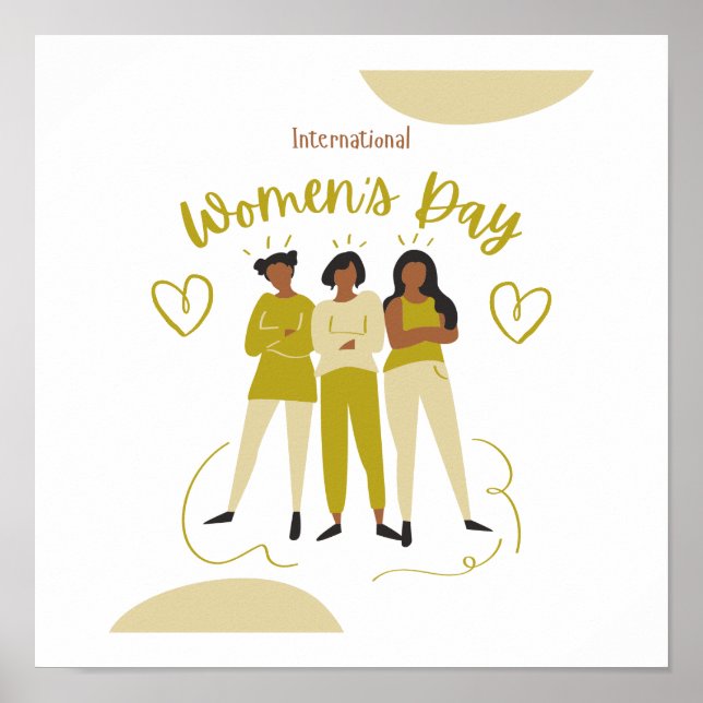 Thème de la journée des femmes Design Poster migno (Devant)