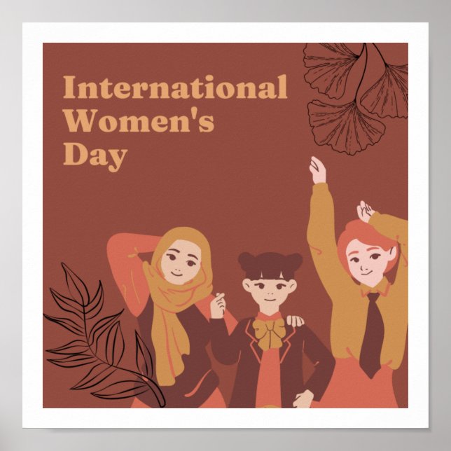 Thème de la journée des femmes Design Poster migno (Devant)