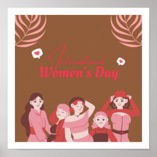 Thème de la journée des femmes Design Poster migno