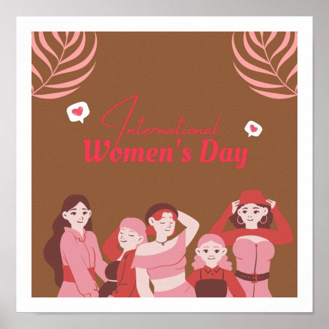 Thème de la journée des femmes Design Poster migno (Devant)