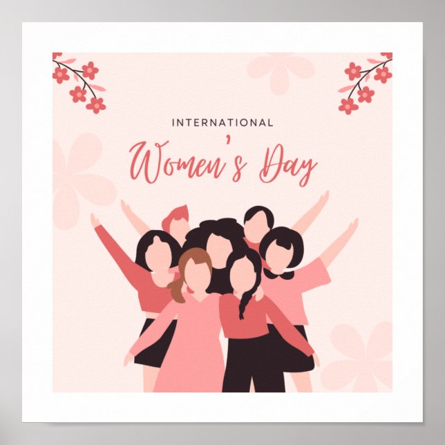 Thème de la journée des femmes Design Poster migno (Devant)
