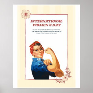 Thème de la journée des femmes Design Poster migno
