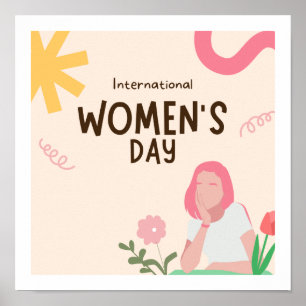 Thème de la journée des femmes Design Poster migno