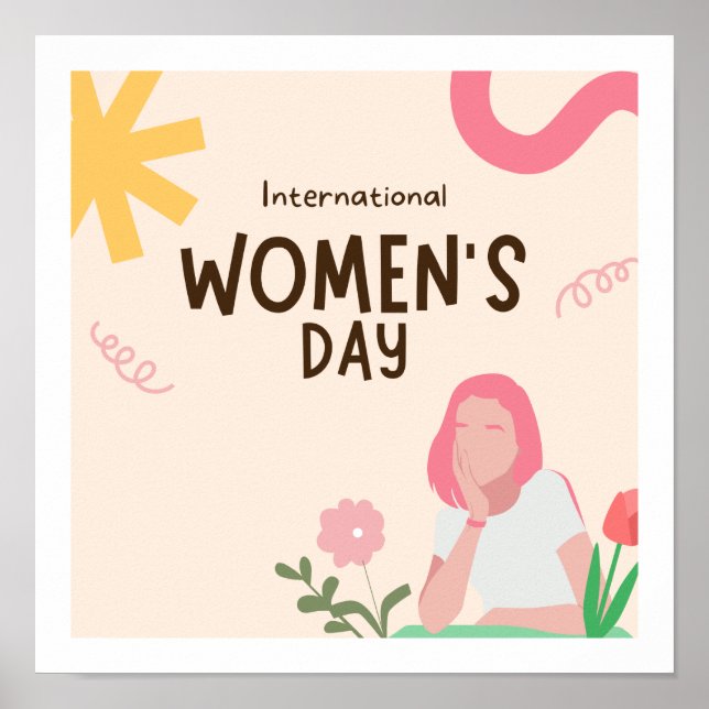 Thème de la journée des femmes Design Poster migno (Devant)