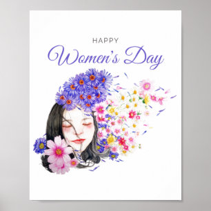 Thème de la journée des femmes Design Poster migno