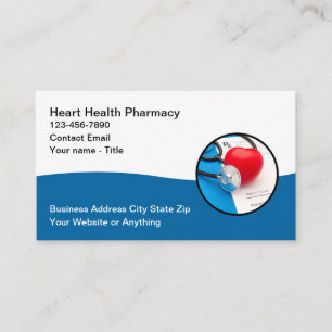 Thème de la pharmacie Cartes de visite de la santé