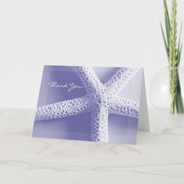 Thème de la plage de Cartes Merci (Devant)