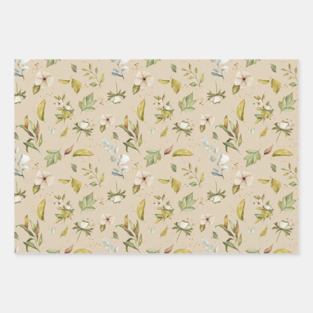 Thème de la récolte d'automne Feuilles papier moti (Devant)