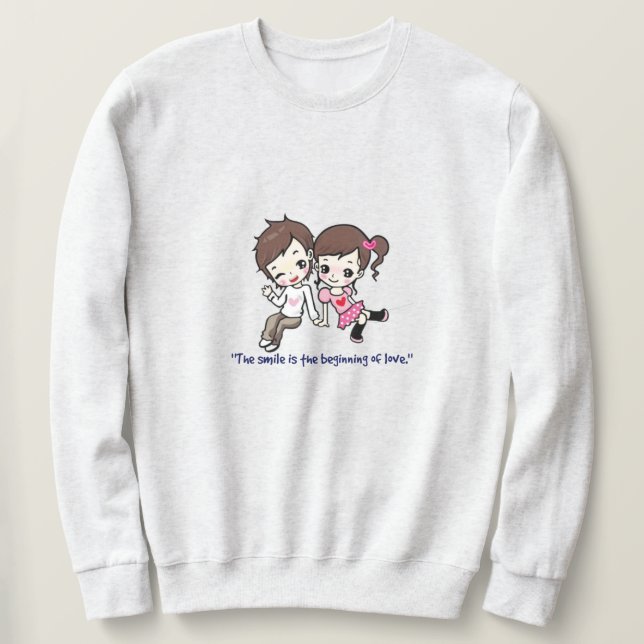 Thème de la Saint-Valentin Sweatshirt d'amour (Design devant)