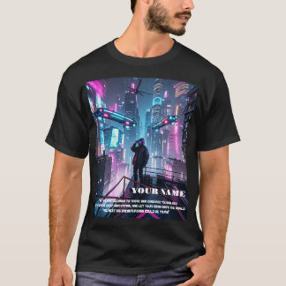 THÈME DE L'HOMME T-SHIRT CYBERPUNK