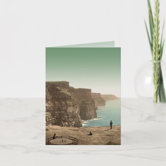 Thème de mariage irlandais Falaises de Moher Merci (Devant)
