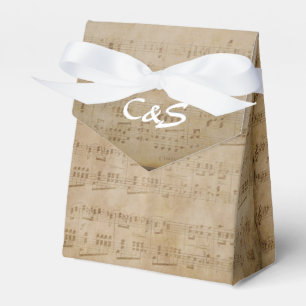 Thème de musique White Monogram Ballotins
