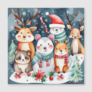 Thème de Noël Animaux mignons