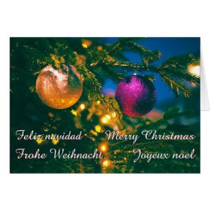 Thème de Noël avec 2 boules de Noël...