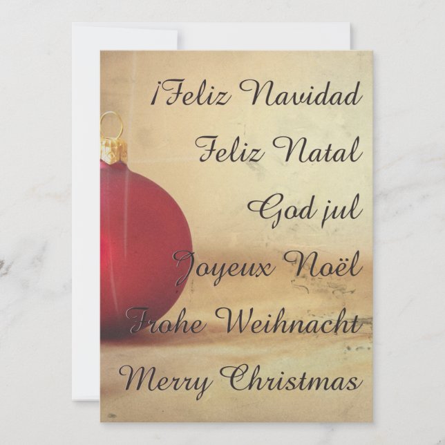 thème de Noël avec boule de Noël (Devant)