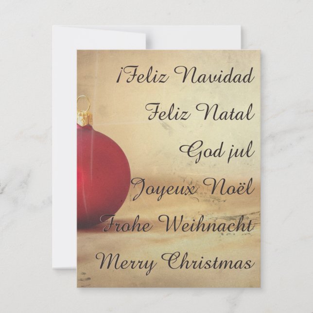 thème de Noël avec boule de Noël (Devant)