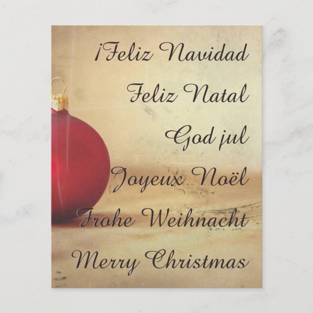 thème de Noël avec boule de Noël (Devant)
