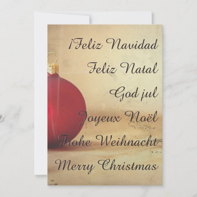 thème de Noël avec boule de Noël (Devant)