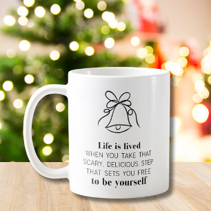 Thème de Noël Citation Motivationnelle Café Mug