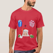 Thème de Noël Sexe Révéler Tshirt pour hommes