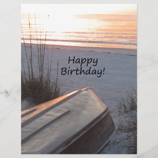 Theme De Plage De Joyeux Anniversaire Zazzle Fr