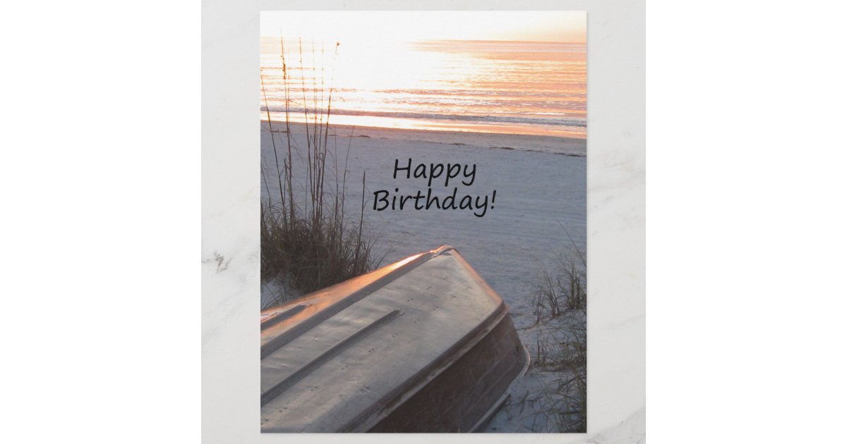 Theme De Plage De Joyeux Anniversaire Zazzle Fr