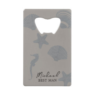 Thème de plage "Notre jour de mariage" avec coquil