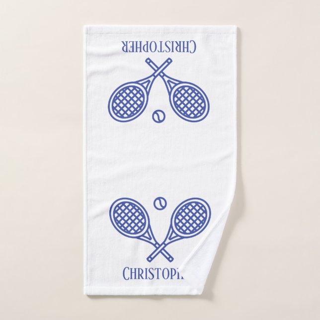 Thème de tennis Nom monographique (Serviette à main)