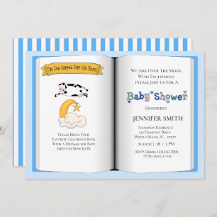 Thème du livre Invitation Baby shower (Garçon)