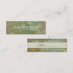 Thème Fleur - Étiquette Prix du Produit, Carte de