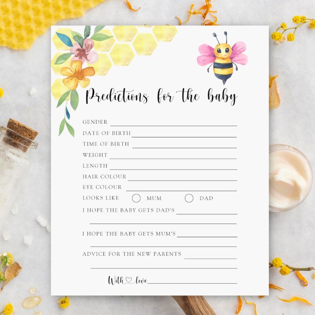 Thème floral d'abeille - prédictions et conseils p (Créateur téléchargé)