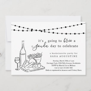 Thème Fromage Bachelorette Fête Invitation