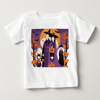 thème halloween famille t-shirt bébé