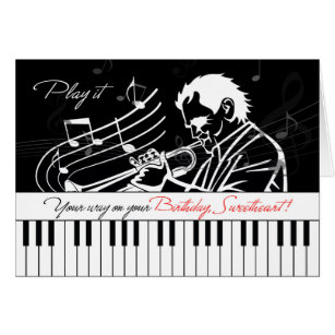 Cartes Musicien D Anniversaire Zazzle Fr