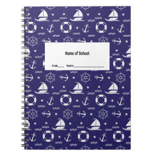 Thème nautique Carnet étudiant
