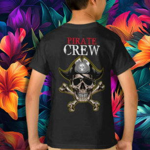Thème pirate Fête Adulte sKULL Crew2 T-shirt