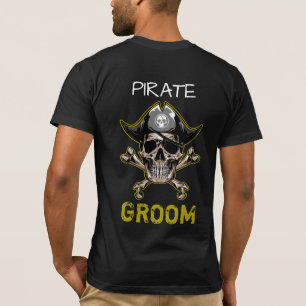 Thème pirate Fête Peau Adulte GROOM T-shirt