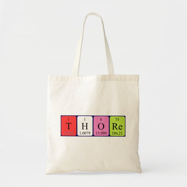 Thème sac fourre-tout de nom de table périodique (Devant)