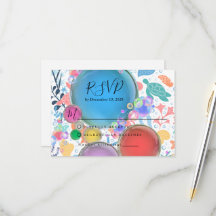 Thème Sous l'Eau pour RSVP de mariage