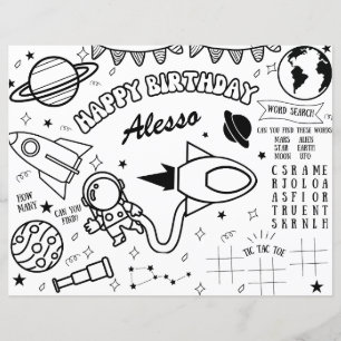 Thème spatial - Coloration des astronautes - Décor