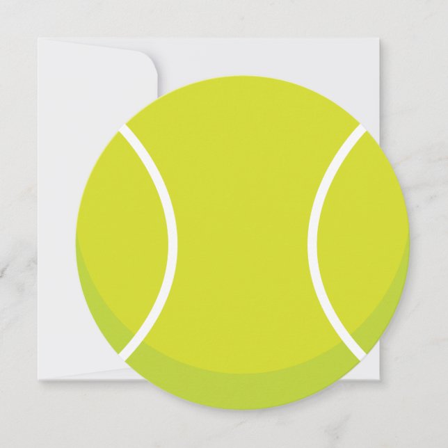 Thème Sport Tennis Ball Party Invitation (Devant)