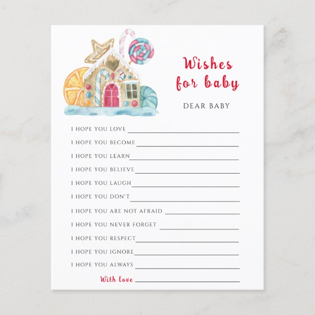 Thèmes d'hiver Jeu de fête | voeux pour bébé (Devant)