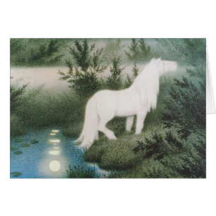 Theodor Kittelsen Le cou comme un cheval blanc
