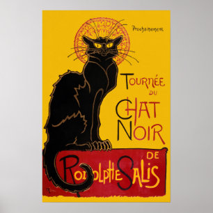 Theophile Steinlen - Le Chat Noir Affiche Vintage