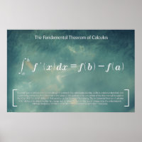 Théorème fondamental du calcul - Poster des mathém