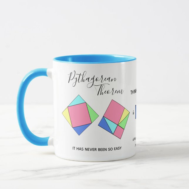 Théorème Pythagore - Math Girl - Mug (Gauche)