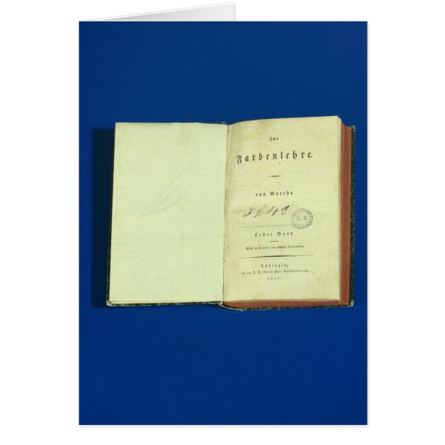 Théorie de couleurs, 1810 (Devant)