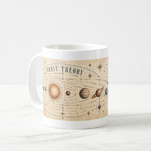 Théorie de l'orbite Mug Astronomie Vintage