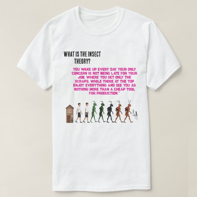 Théorie des insectes - Philosophie T-shirt Concept (Design devant)