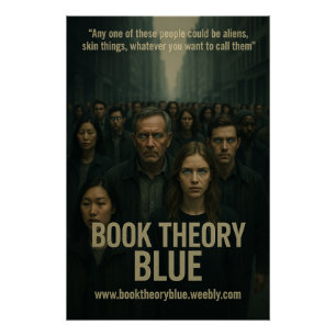 Théorie du livre Poster bleu 11